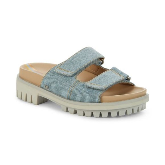 Sam Edelman NIB Women's Blue/White Denim ELIANA Slides, Size 9M - Picture 1 of 5